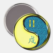 Zwillinge & Wasserhund Magnet (Vorderseite/Rückseite)