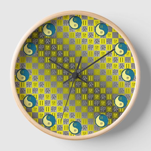 Zwillinge & Wasserkaninchen Uhr (Vorderseite)