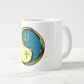 Zwillinge & Wasserpferd Jumbo-Tasse (Vorderseite Rechts)