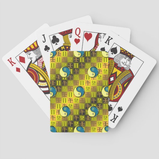 Zwillinge & Wasserpferd Spielkarten (Rückseite)