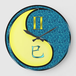 Zwillinge & Wasserschlange Große Wanduhr