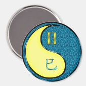 Zwillinge & Wasserschlange Magnet (Vorderseite/Rückseite)