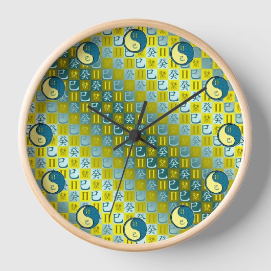 Zwillinge & Wasserschlange Uhr (Vorderseite)