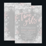 Zwillinge Winter Baby Dusche Einladung Rustikale D<br><div class="desc">Zehn Winter Baby Dusche Einladung.  
Alle Designs sind © PIXEL PERFEKTION PARTY LTD</div>