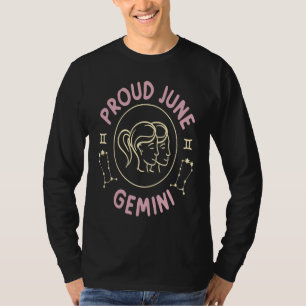 Zwillinge Zodiac Stolz Juni Zwillinge T-Shirt