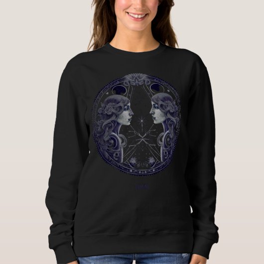Zwillinge Zodiac Sweatshirt (Vorderseite)