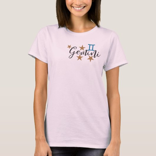 Zwillinge Zodiac T-Shirt (Vorderseite)