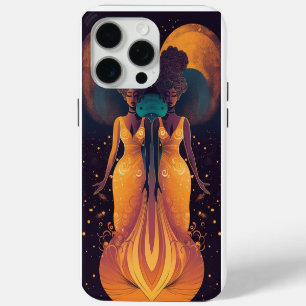 Zwillinge-Zodiac-Zwillinge-Frauen Boho-Druck iPhone 15 Pro Max Hülle