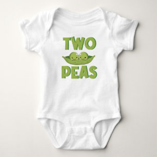 Zwillinge Zwei Erbsen In Einer Schote Baby Strampler