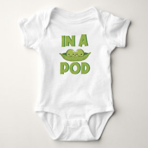 Zwillinge Zwei Erbsen In Einer Schote Lustig Baby Strampler