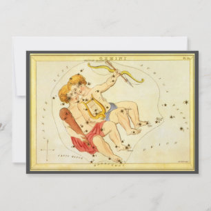 Zwillinge Zwillinge Vintage Konstellation Uranias Einladung
