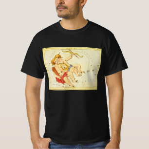 Zwillinge Zwillinge Vintage Konstellation Uranias  T-Shirt