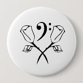 ZwillingRose über Bass Clef Button (Vorderseite)