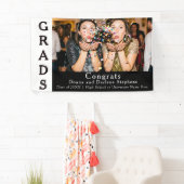 Zwillings-Abschlussfeier Party Gratulation Banner (Insitu)