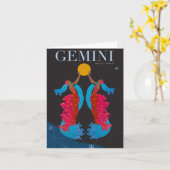 Zwillings-Anmerkung Karte (Gelbe Blume)