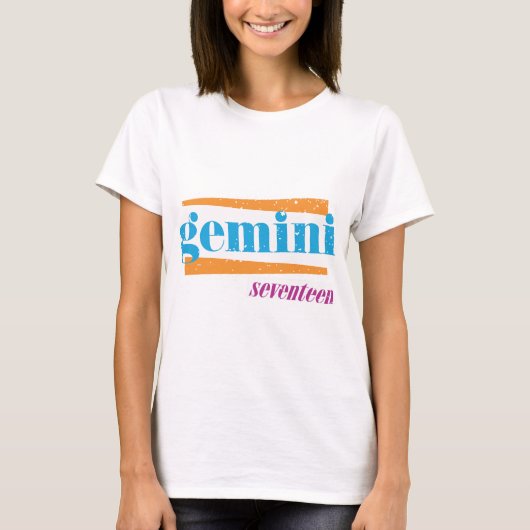 Zwillings-Aqua T-Shirt (Vorderseite)