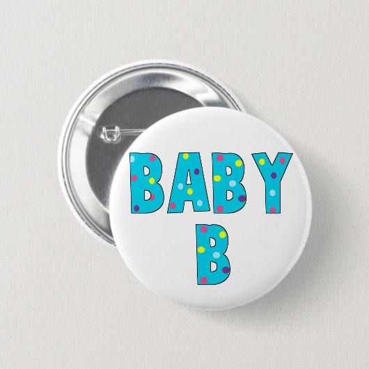 Zwillings-Baby B Brights Button (Vorne & Hinten)