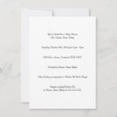 Zwillings-Babyparty-Einladungs-Zwillings-Jungen Einladung (Rückseite)