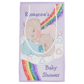 Zwillings-Babyparty Kleine Geschenktüte (Vorderseite)