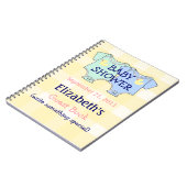 Zwillings-BabypartyGuestbook Notizblock (Linke Seite)