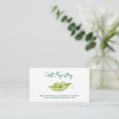 Zwillings-Babyshower-Geschenkregistry Begleitkarte (Stehend Vorderseite)