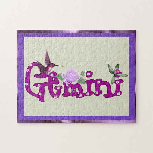 Zwillings-Blumen Puzzle (Horizontal)