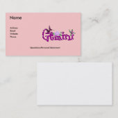 Zwillings-Blumen Visitenkarte (Vorne/Hinten)