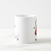 Zwillings-Eltern Stickfigur Tasse (Mittel)