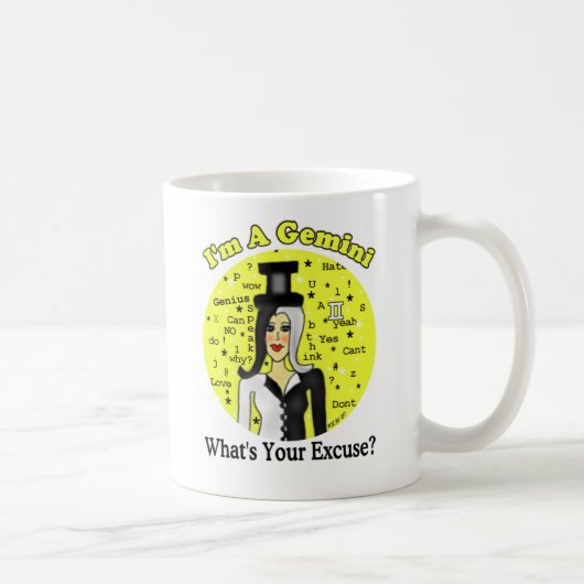 Zwillings-Entschuldigungs-Tasse Kaffeetasse (Rechts)