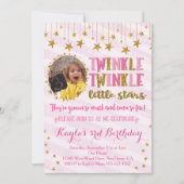 Zwillings-Fototwinkle-laden kleiner Einladung (Vorderseite)