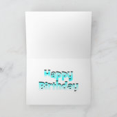 Zwillings-Geburtstags-Karte Karte (Innenseite)