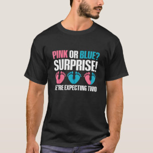 Zwillings-Geschlechtsenthüllungszitat für ein Zwil T-Shirt