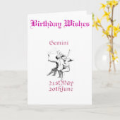 ZWILLINGS-GRUSS-KARTE KARTE (Gelbe Blume)