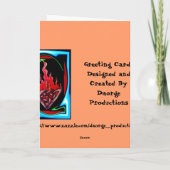 Zwillings-Gruß-Karte Karte (Rückseite)