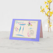 Zwillings-Juni-Gruß-Karte Karte (Gelbe Blume)