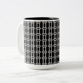 Zwillings-Kaffee-Tasse Zweifarbige Tasse (Vorderseite Links)