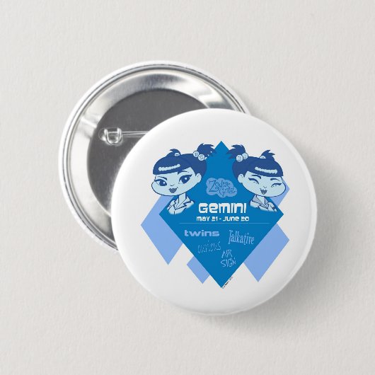 Zwillings-Knopf Button (Vorne & Hinten)