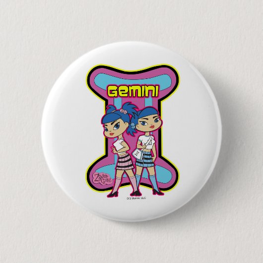Zwillings-Knopf Button (Vorderseite)