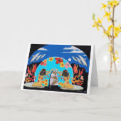 Zwillings-Mond Karte (Gelbe Blume)