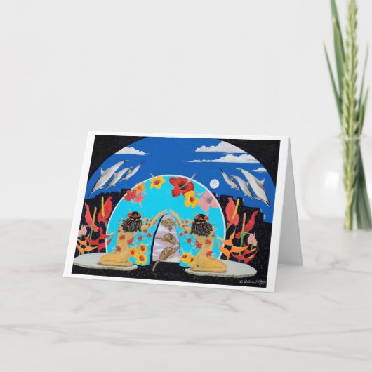 Zwillings-Mond Karte (Vorderseite)