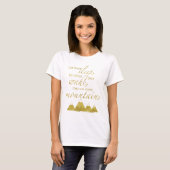 Zwillings-MutterschaftsT - Shirt-Goldfolien-Zitat T-Shirt (Vorne ganz)
