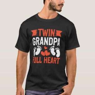 Zwillings-Opa Voll Herz Zwillings-Opa T-Shirt