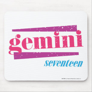 Zwillings-Rosa Mousepad