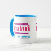 Zwillings-Rosa Tasse (Vorderseite Links)