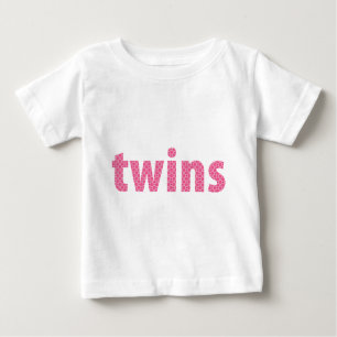 ZWILLINGS-SAMMLUNG - Mädchen {Rosa} Baby T-shirt
