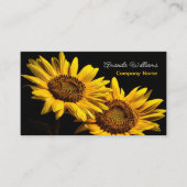 Zwillings-Sonnenblumen, Blumen Visitenkarte (Vorderseite)