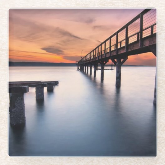 Zwillings-Spucken Glasuntersetzer (Vorderseite)