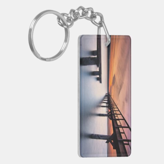 Zwillings-Spucken Schlüsselanhänger (Vorderseite links)