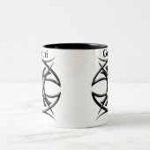 Zwillings-Tasse Zweifarbige Tasse (Mittel)