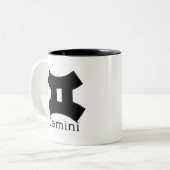 Zwillings-Tasse Zweifarbige Tasse (Vorderseite Links)